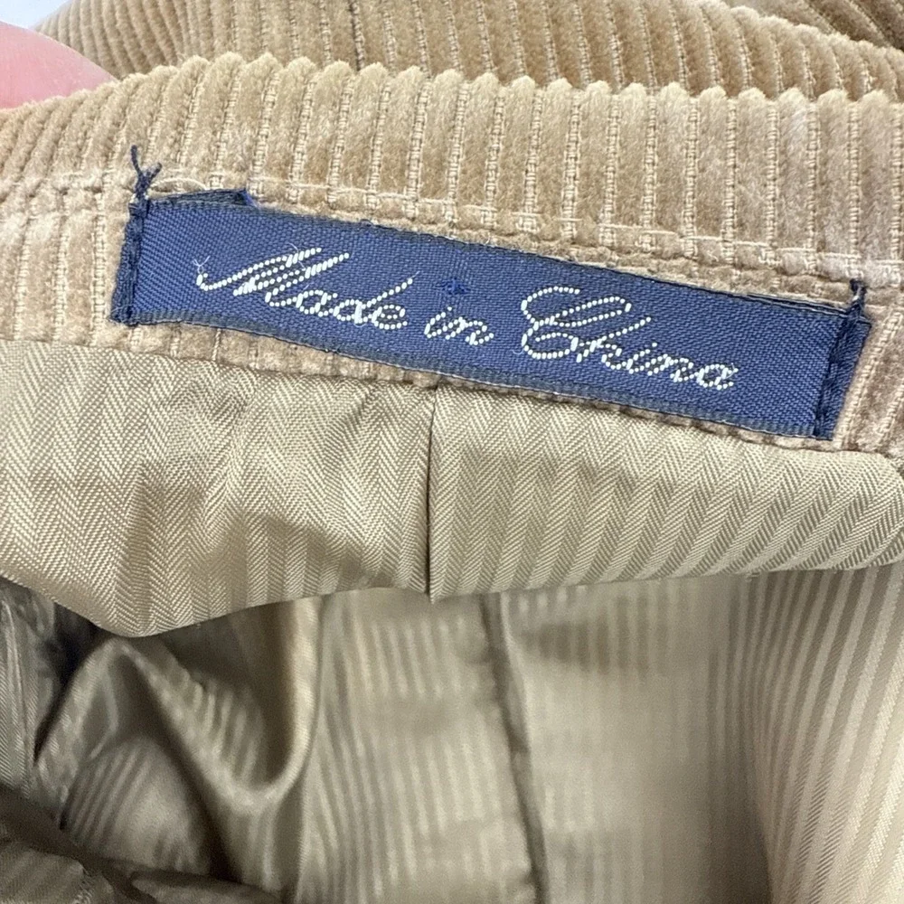 New England Collection Tan Corduroy Jacket 46R‎